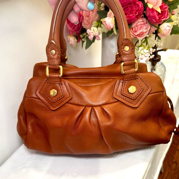 🐻Marc Jacobs Brown Leather Hobo Top Handle Bag🐻 - Picture 6 of 15